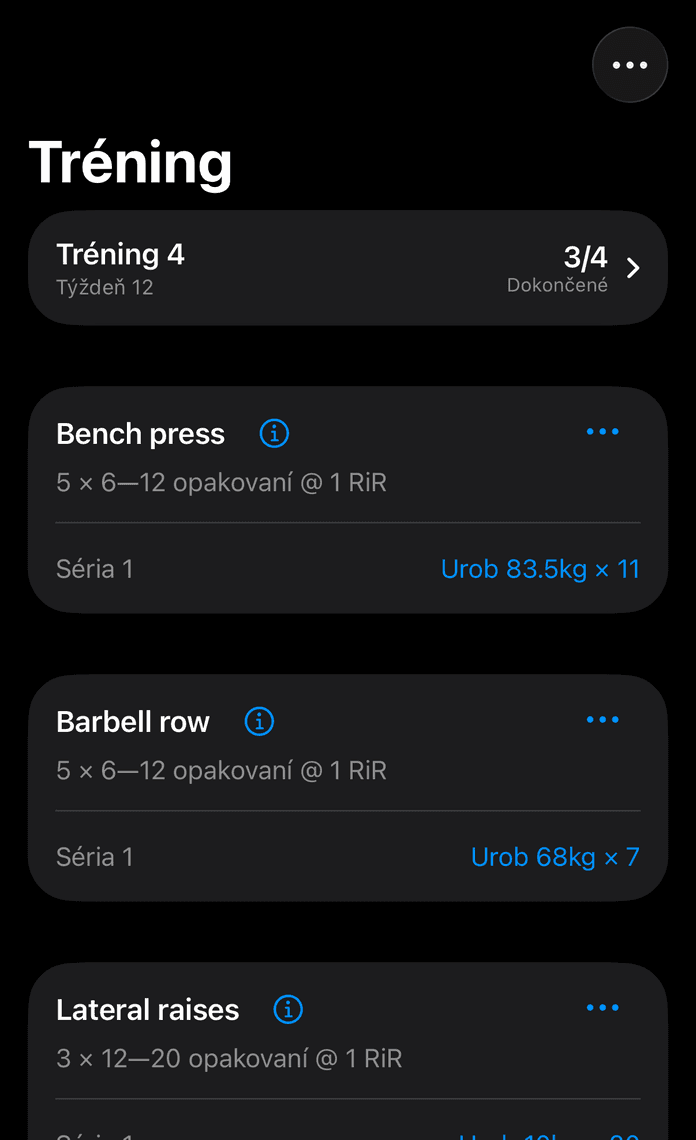 Predpísaná séria drepov, s ukázaným detailom návrhu